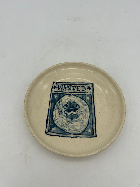 Wanted Cat Snack Plate #1