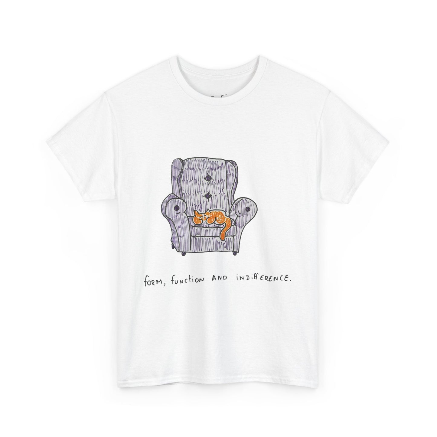 Form, Function and Indifference Cotton Cat Tee