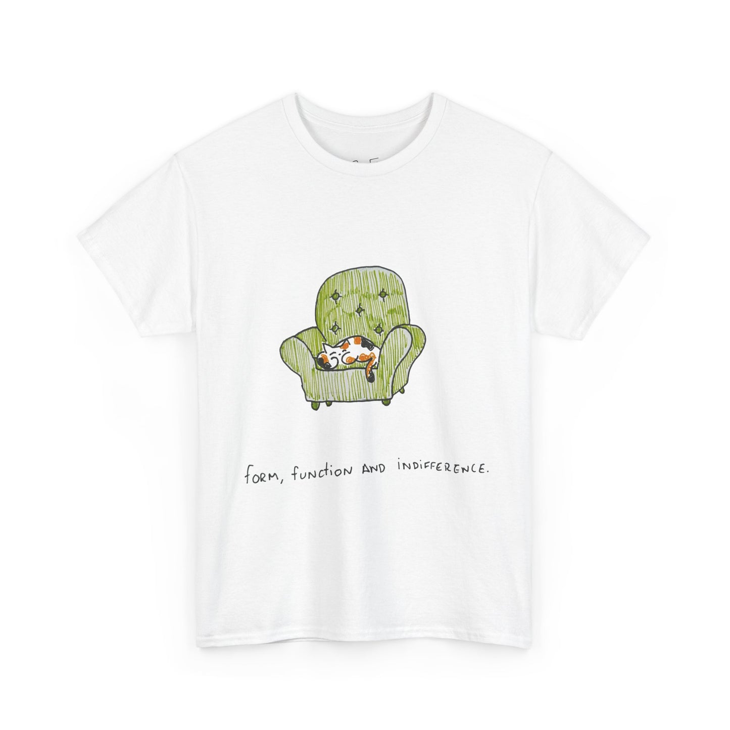 Form, Function and Indifference Cotton Cat Tee