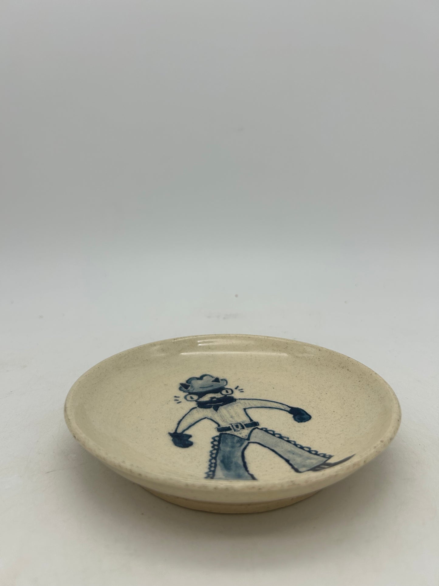 Cowboy Cat Snack Plate #1