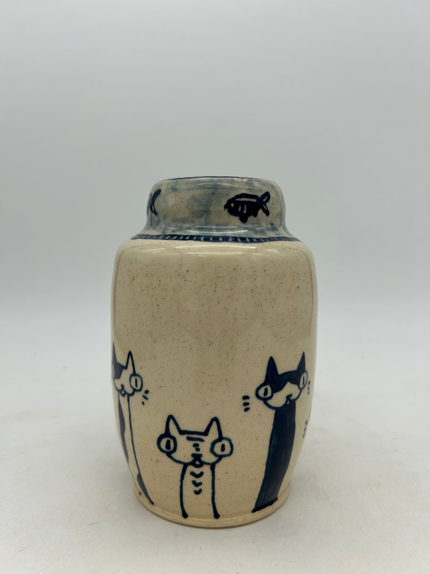 Carousel Cat Vase