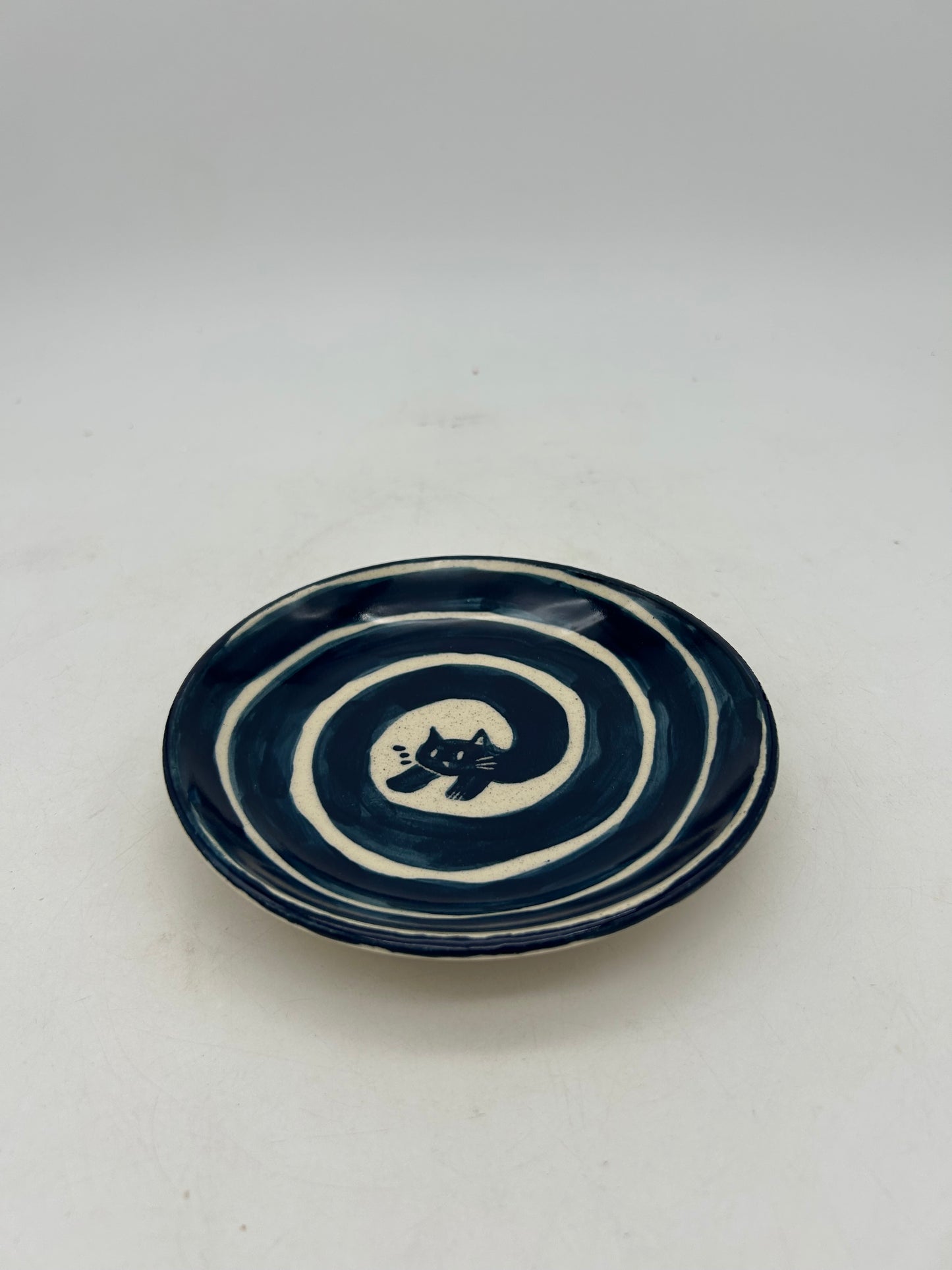 Spiral Cat Snack Plate