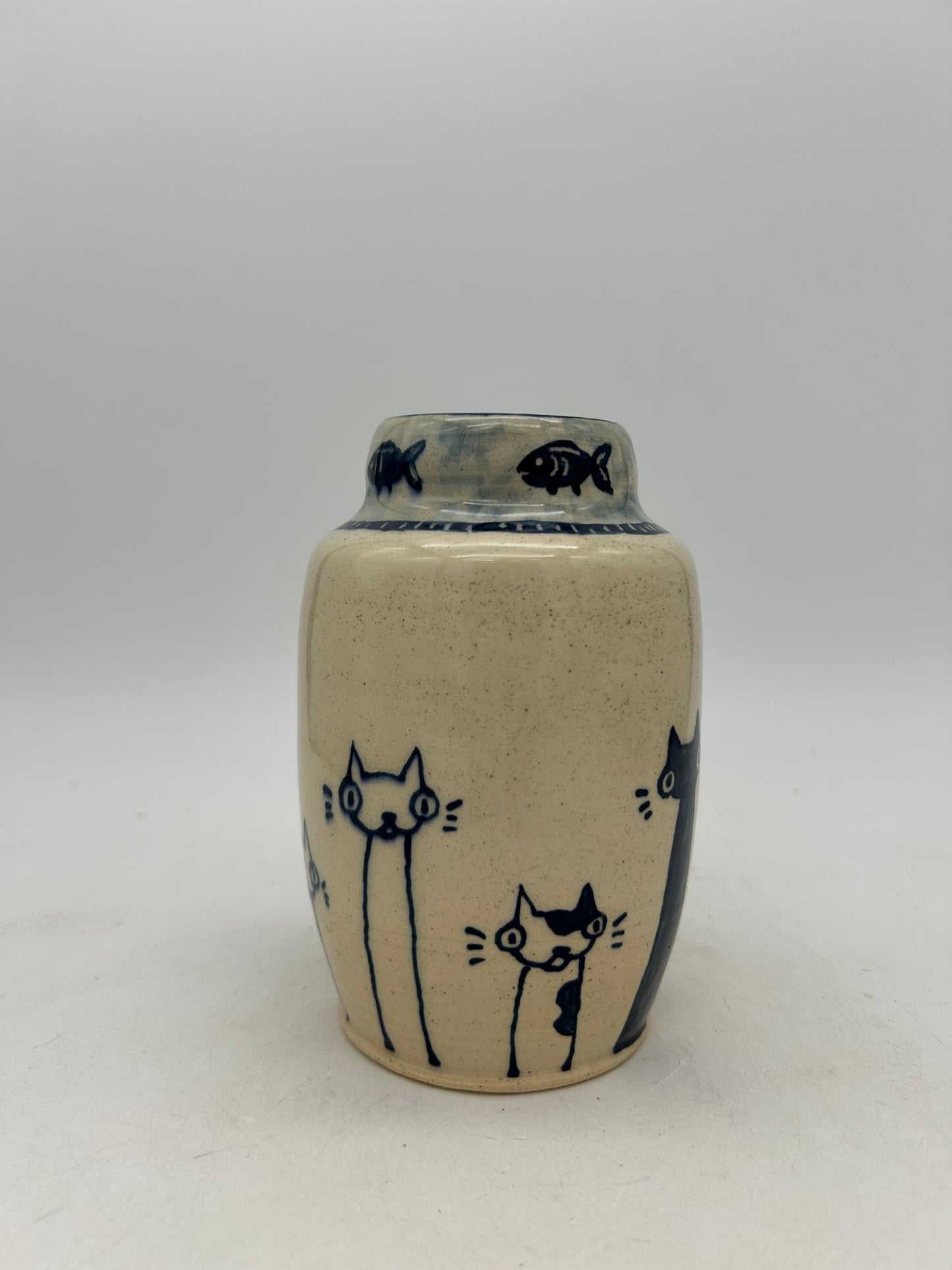 Carousel Cat Vase