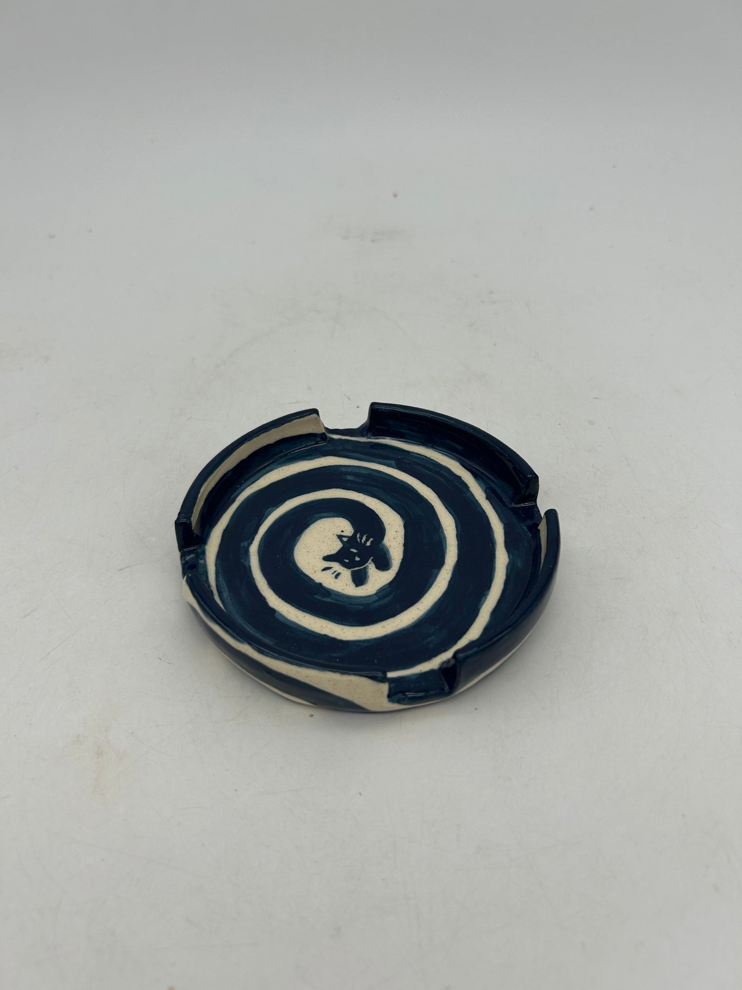 Spiral Cat Ashtray